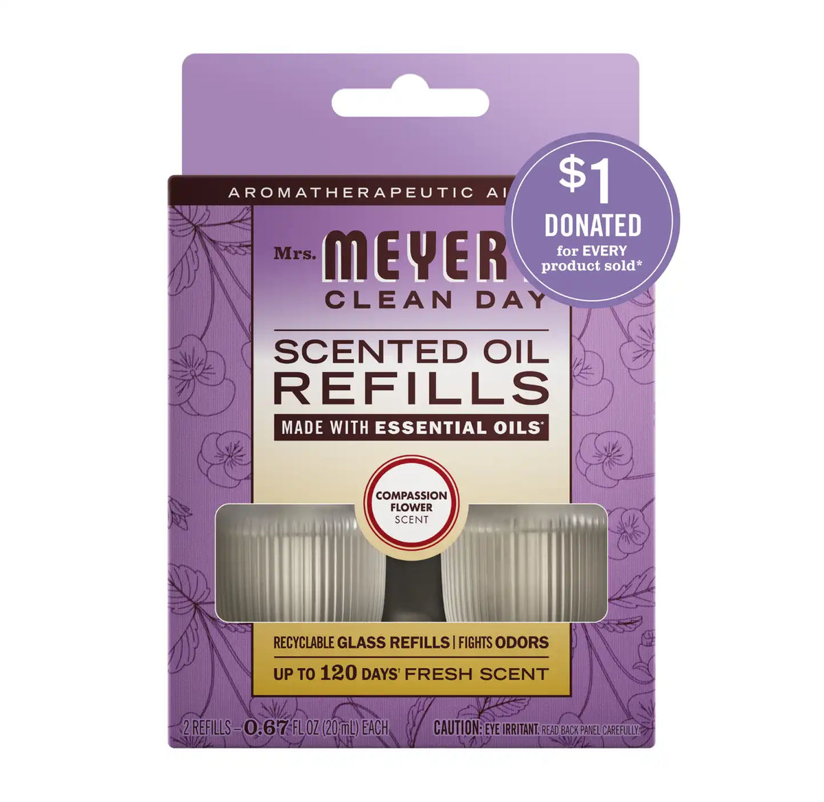 Compassion Flower Plug In Scented Oil Refill, 2-Pack