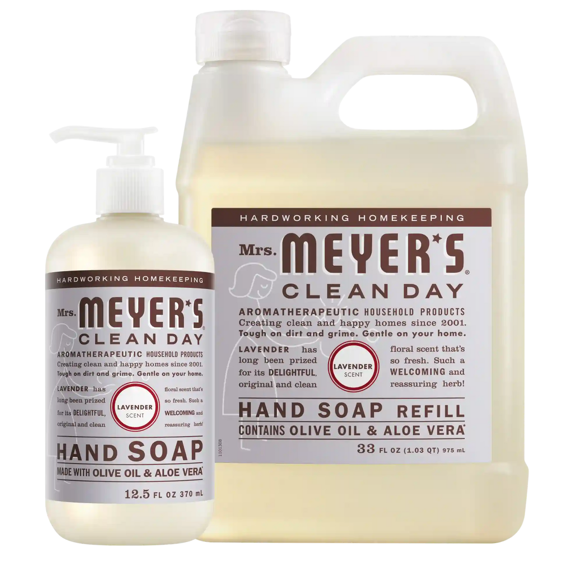 Lavender Liquid Hand Soap & Refill Set