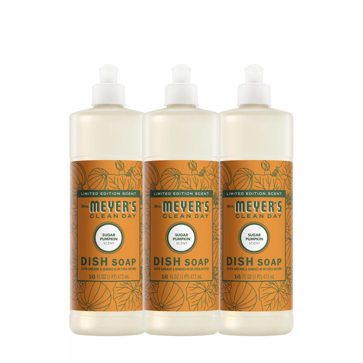 Sugar Pumpkin Dish Soap 3-count Bundle