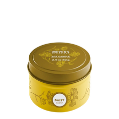 Daisy Tin Candle